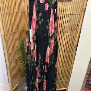Anthropologie Pleated Floral Maxi NWT